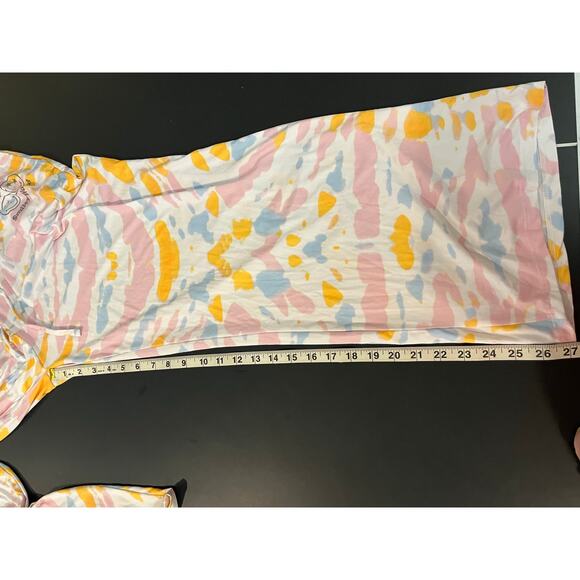 Smiley World Women's XL Graphic Print Pajama Pants Multicolor Tie Dye Soft - Picture 4 of 7